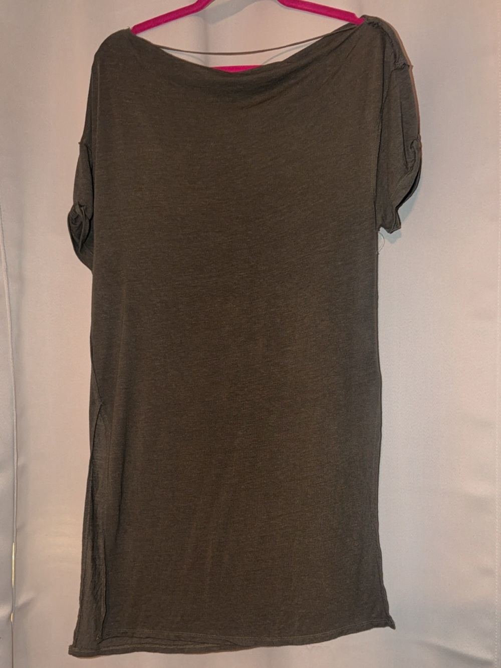 Free people olive green Tshirt dress